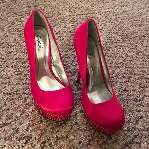 Studded Platform Heels